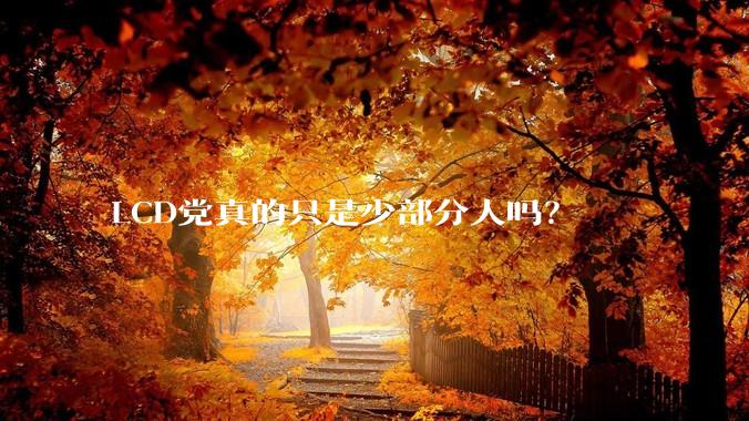 LCD党真的只是少部分人吗？