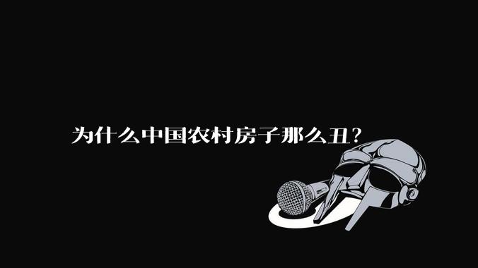 为什么中国农村房子那么丑？