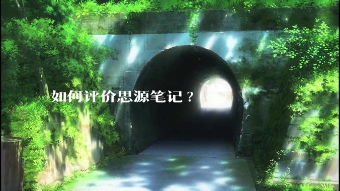 如何评价思源笔记?
