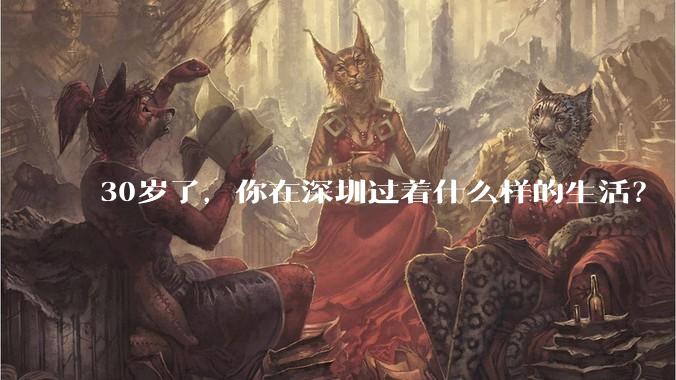 30岁了，你在深圳过着什么样的生活？