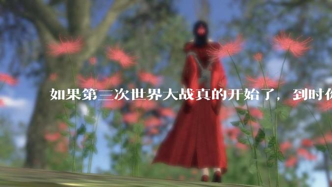 如果第三次世界大战真的开始了，到时你最想做的是什么？
