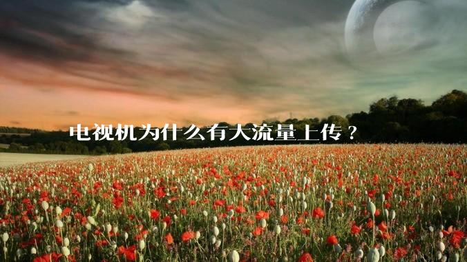 电视机为什么有大流量上传?